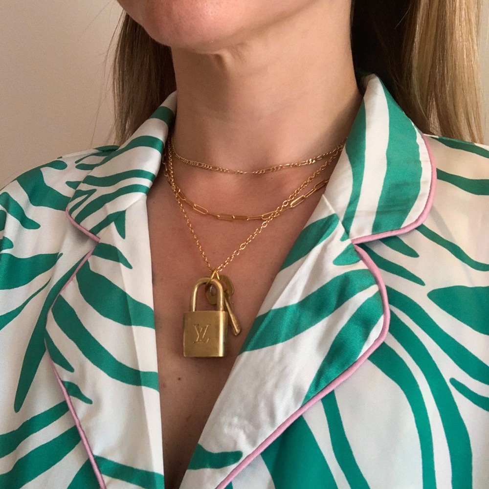 SOLD Louis Vuitton Padlock Necklace - Picture 5 of 9